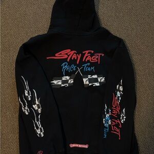 Chrome Hearts Black Red & Blue Matty Boy Stay Fast Hoodie